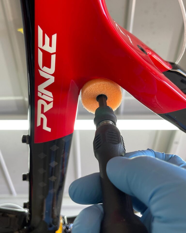 ロードバイクのコーティング。